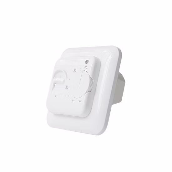 2ポジションルームサーモスタット、電気床暖房、センサー付きバイメタル機械式温度コントローラー